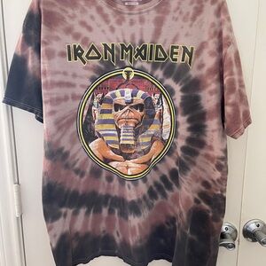 Iron Maiden Tie-Dye Graphic T-Shirt